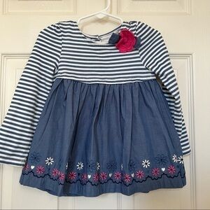 Kids Headquarters|Kids Girl Long Sleeve Dress - Blue Size 3T